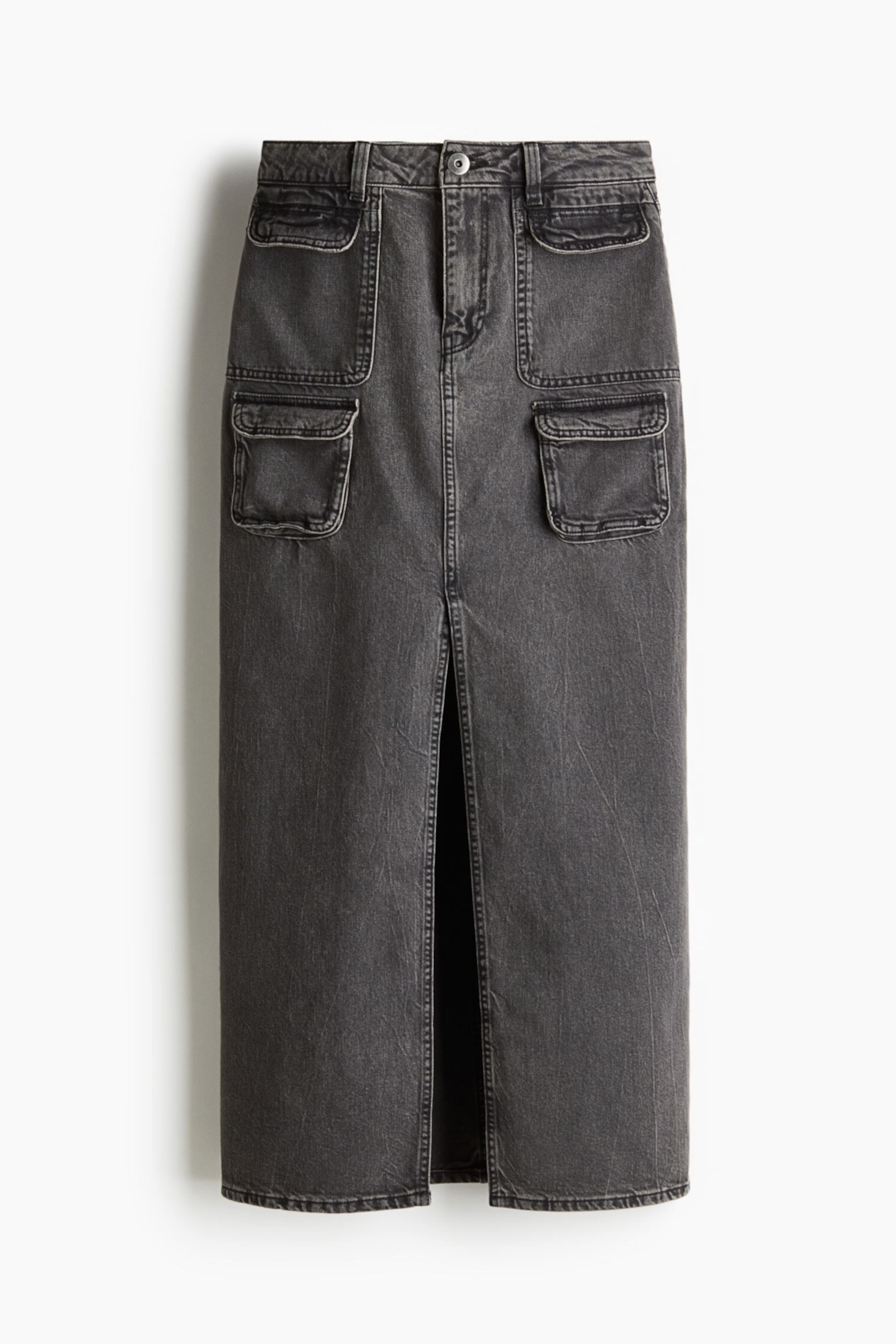 Женская Юбка H&M Denim Cargo Maxi H&M