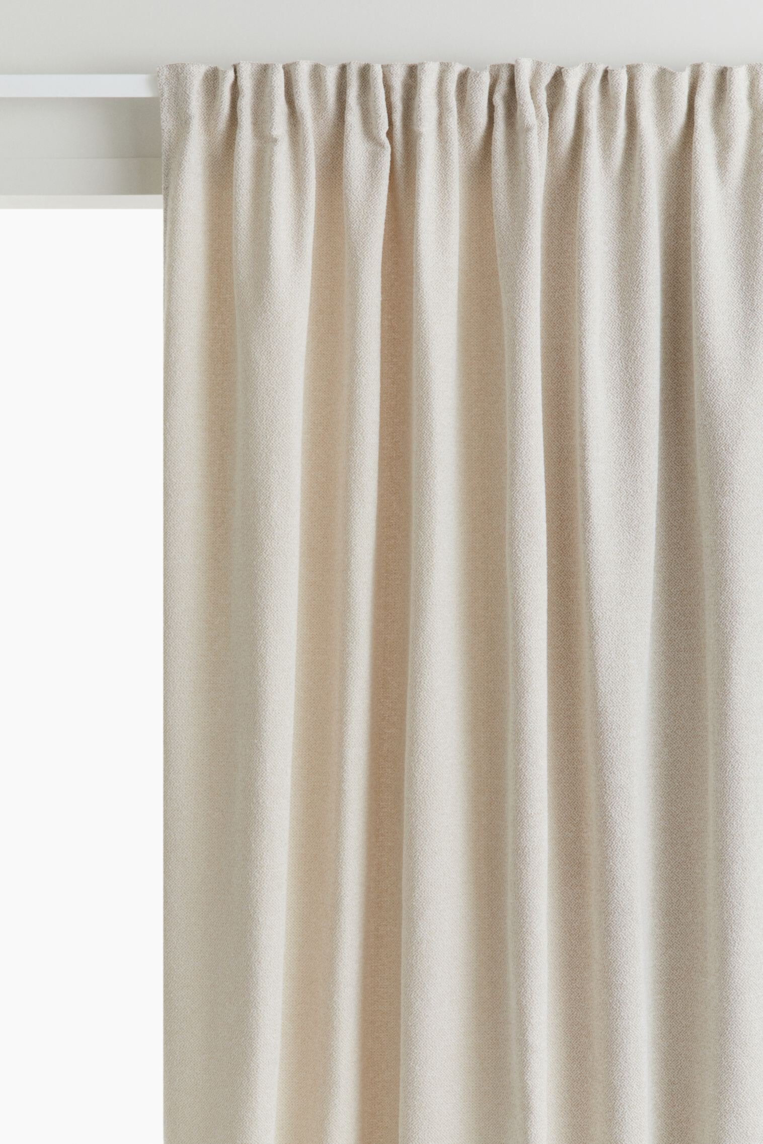 Single-pack Wide Bouclé Curtain Panel H&M