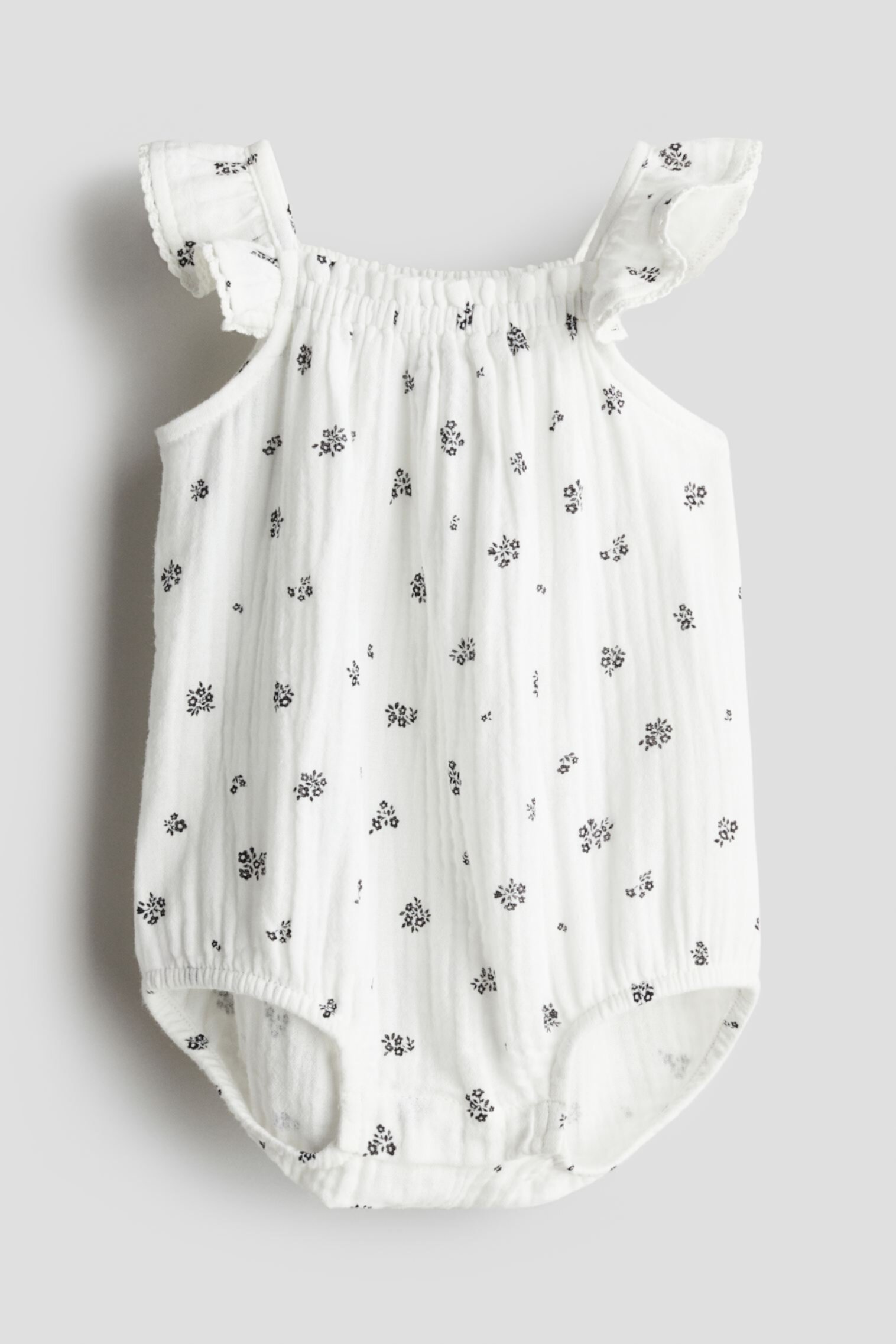 Patterned Muslin Romper Suit H&M