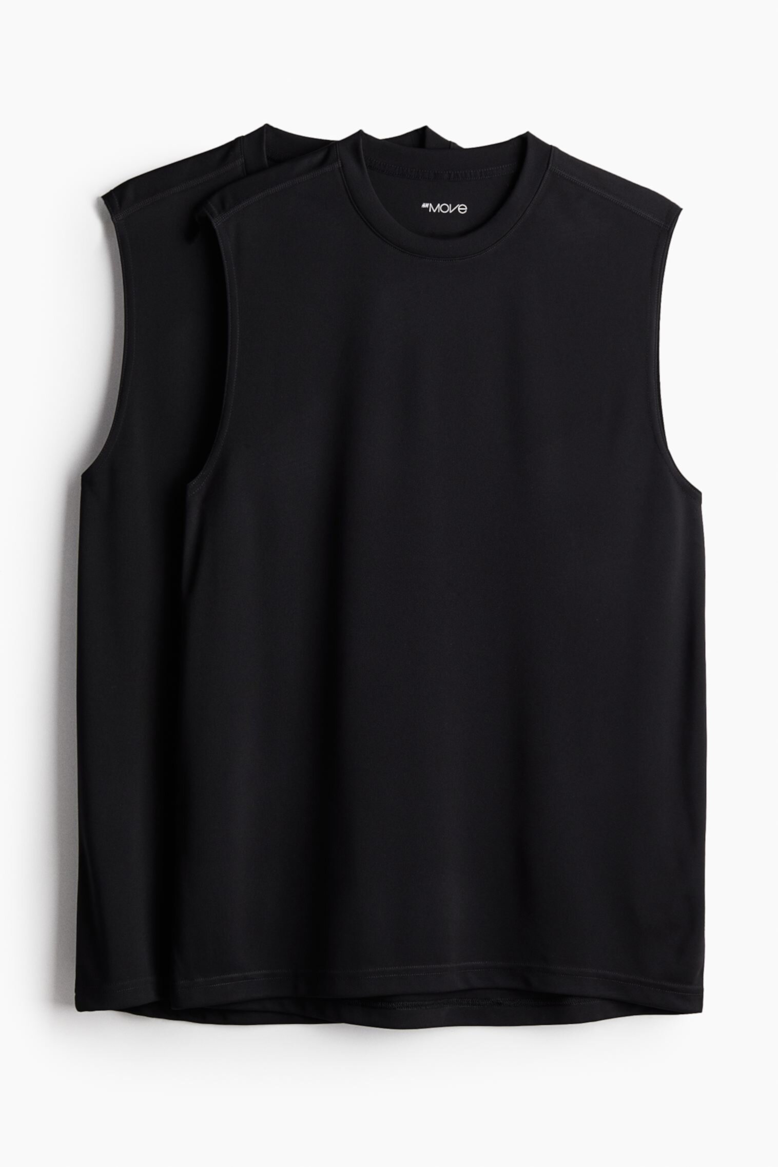 Мужская Футболка H&M 2-pack Regular Fit Sports Tank Tops в DryMove™ H&M