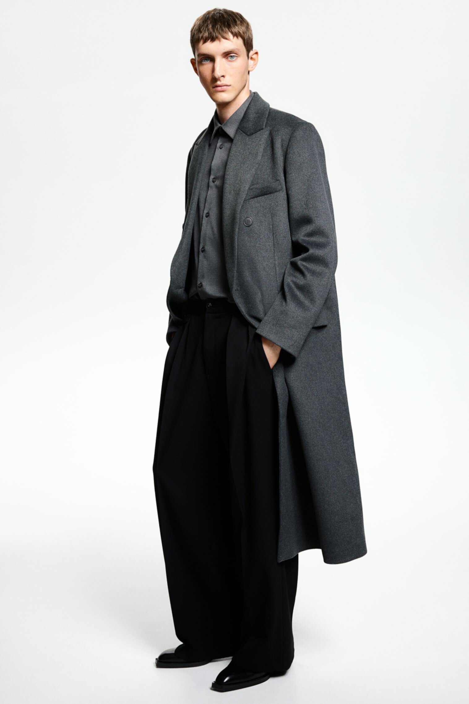 Double-Breasted Wool-Blend Coat H&M