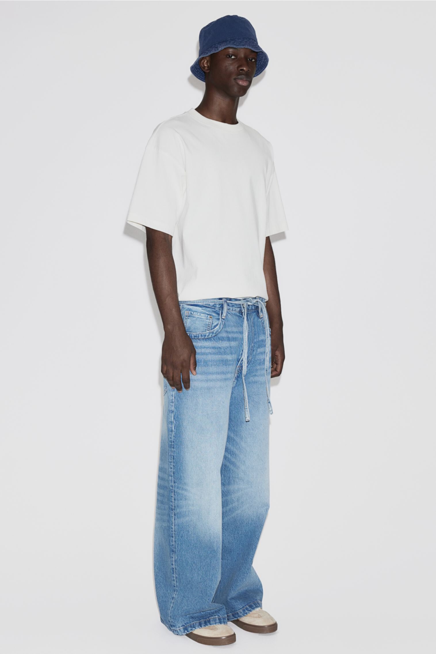 Мужские Широкие Джинсы H&M Wide Jeans H&M