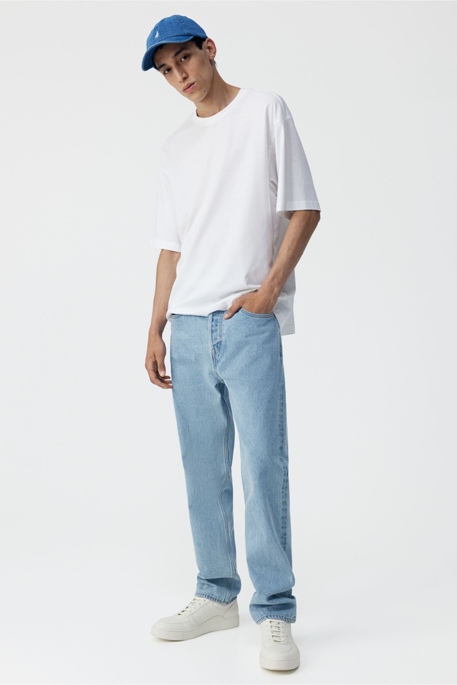 Мужские Широкие джинсы H&M Relaxed Jeans H&M