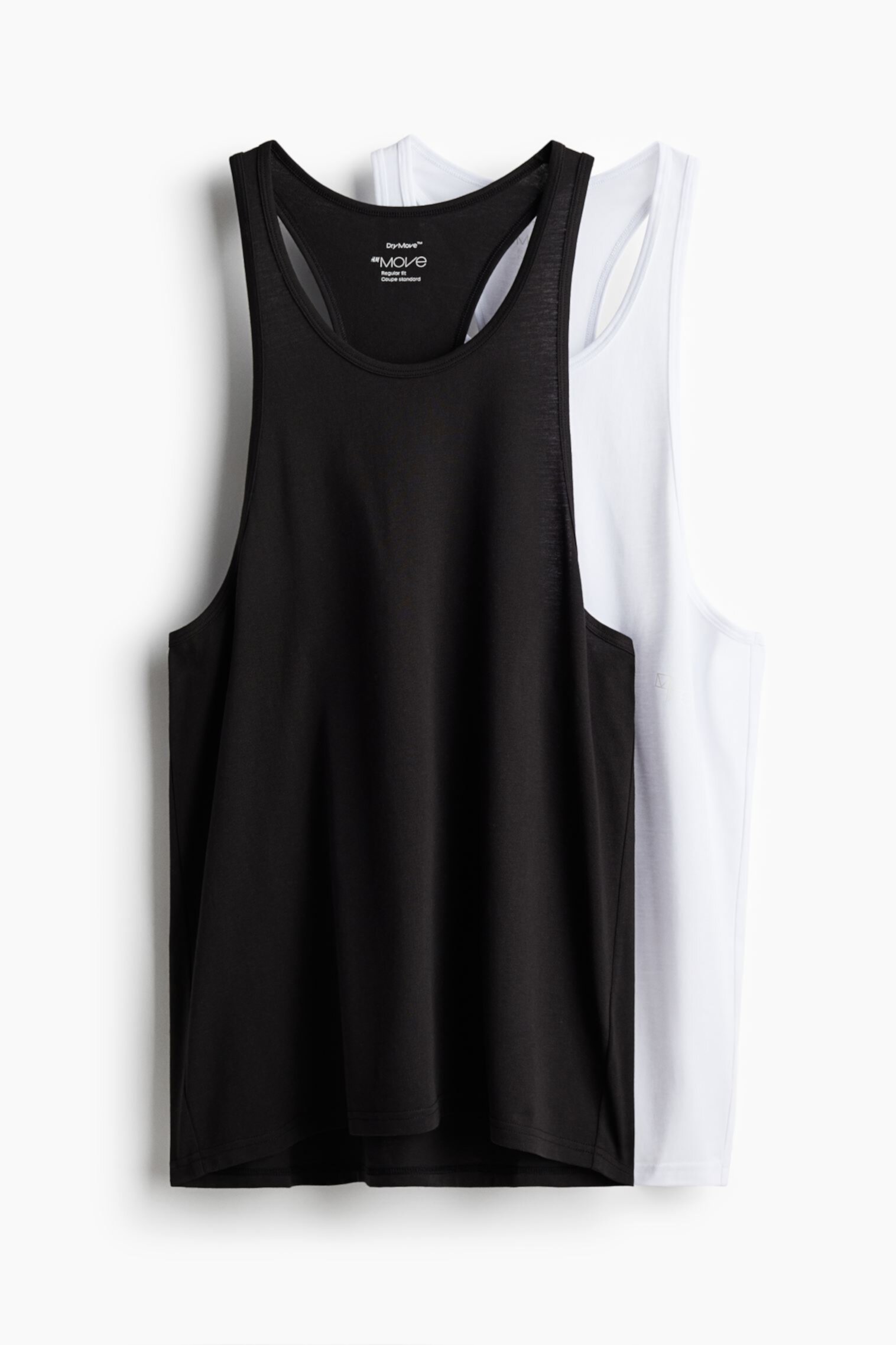 Мужские Майки H&M 2-Pack Regular Fit Sports Tank Tops в DryMove™ H&M