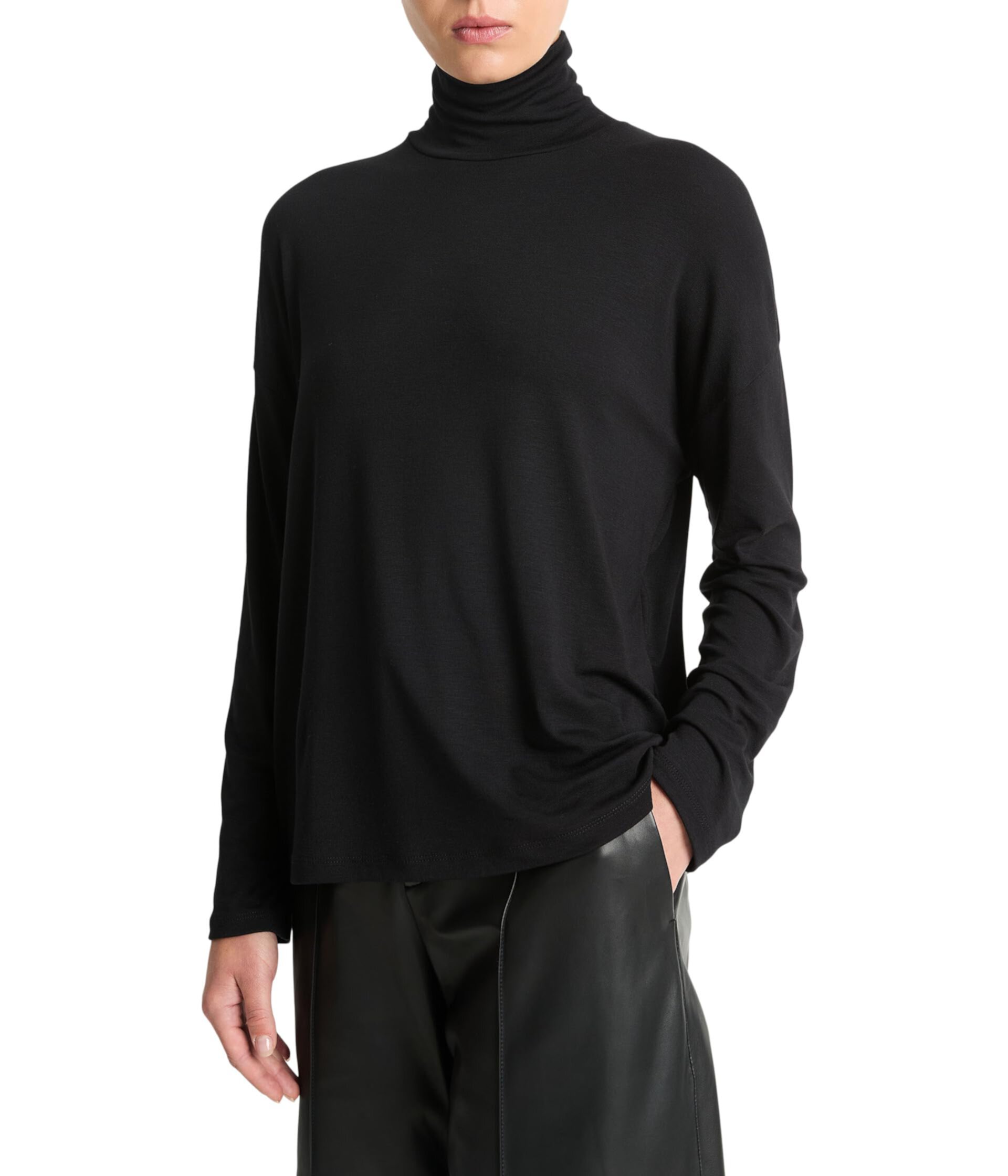 Женская Футболка Vince Relaxed Long Sleeve Turtleneck Vince