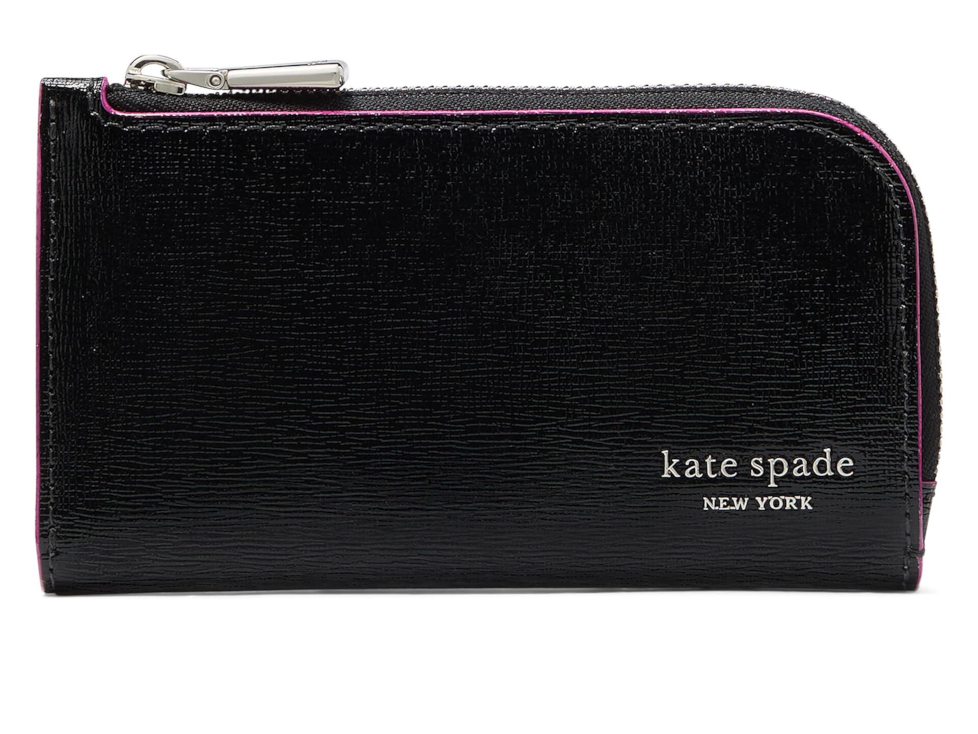 Бумажник Kate Spade New York Devin Glitter Edge Shiny Saffiano Small Slim Kate Spade New York