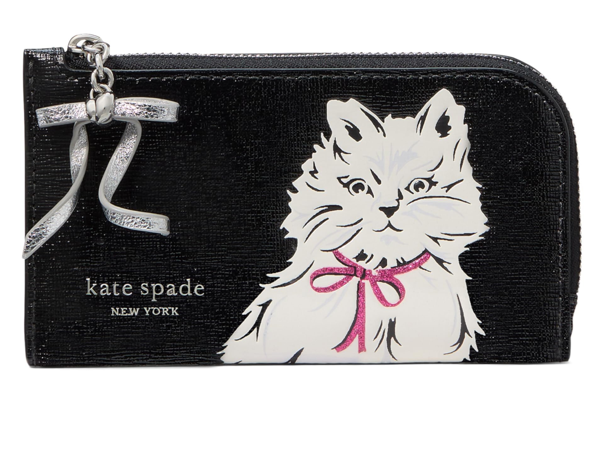 Бумажник Kate Spade New York Whiskers Saffiano Leather Small Slim Bifold Kate Spade New York