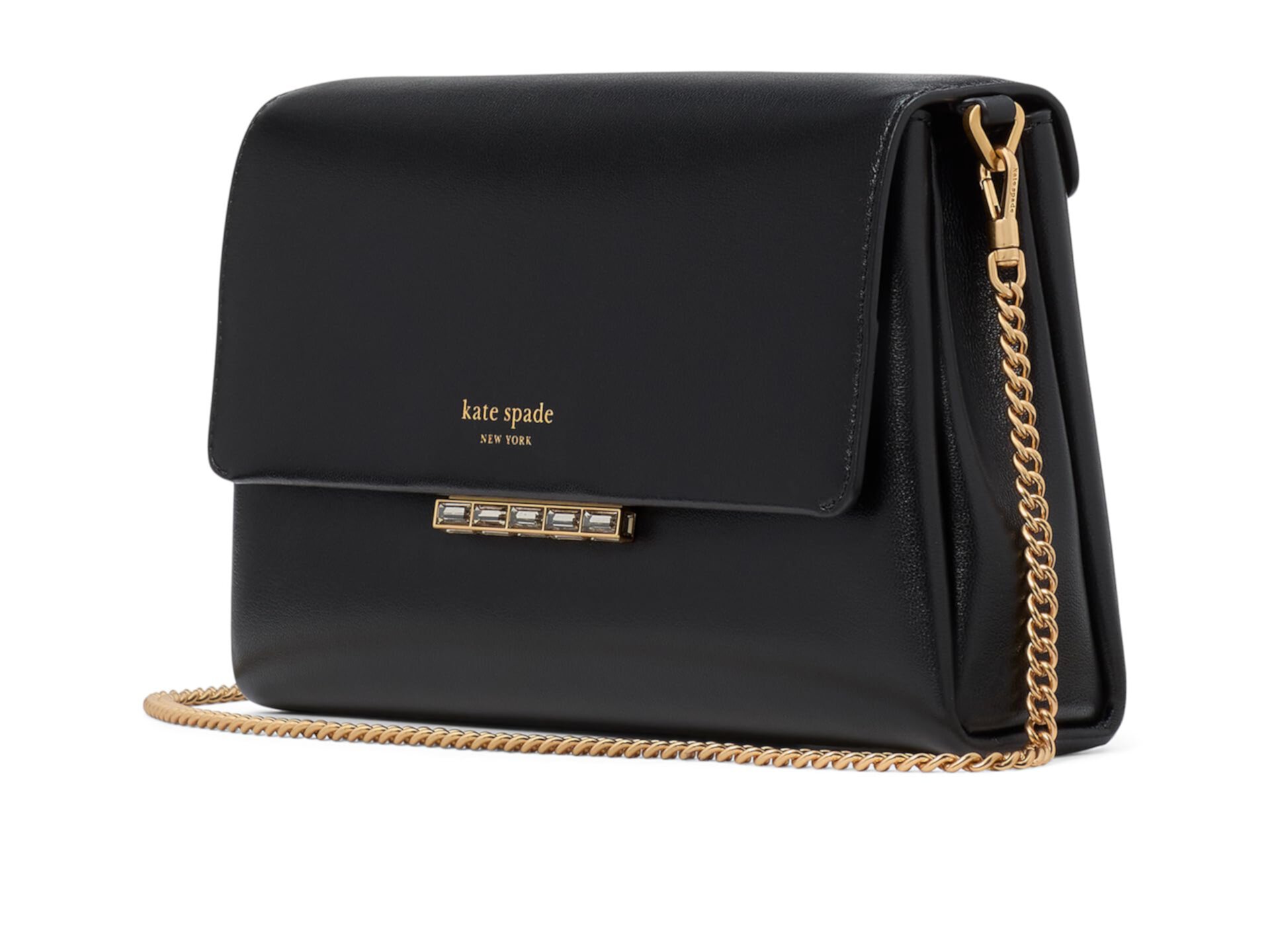 Сумка кросс-боди Kate Spade New York Grace Embellished Lock Leather Clutch Kate Spade New York