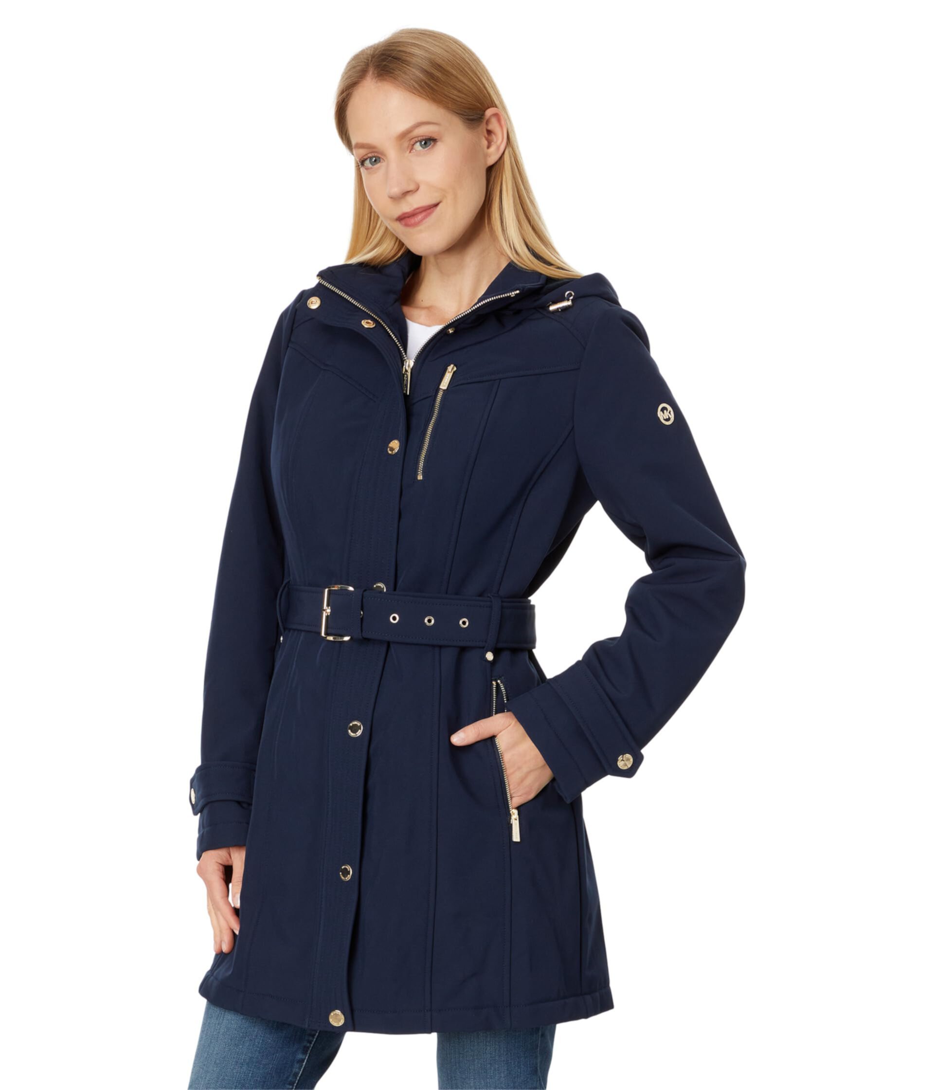 Женская Повседневная куртка MICHAEL Michael Kors Snap Front Softshell M523225BZ MICHAEL Michael Kors