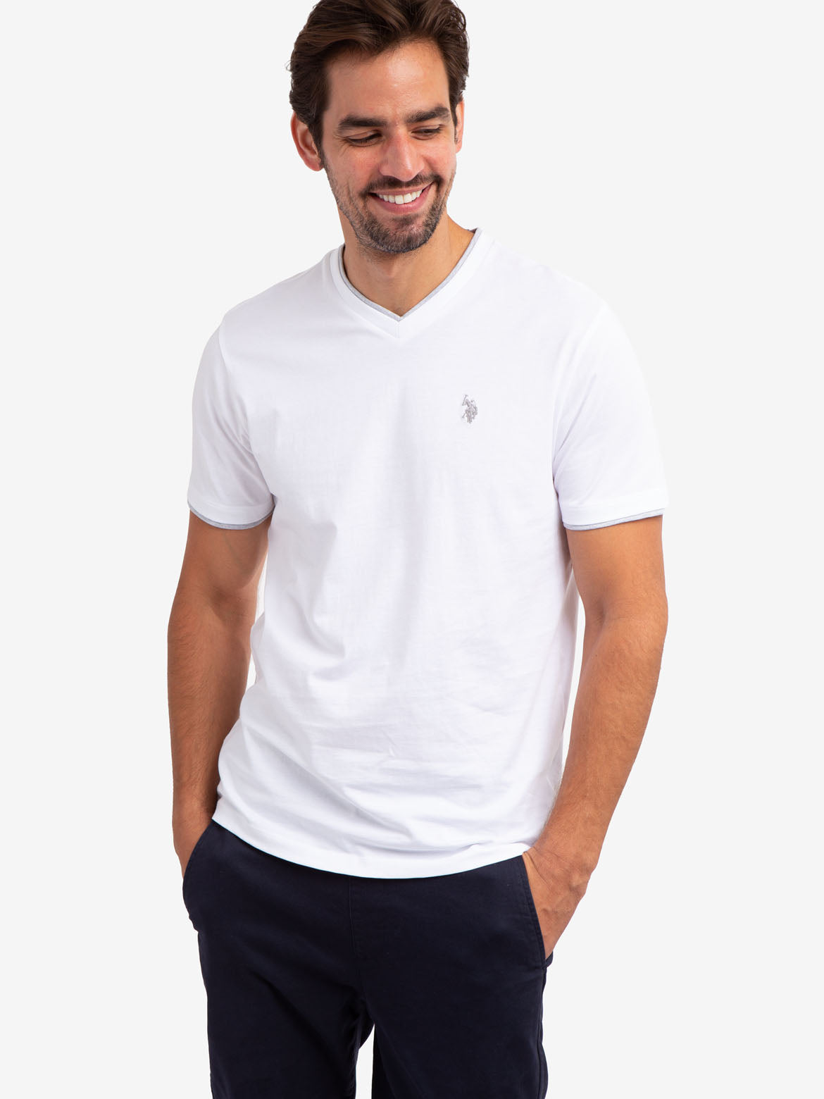 Мужская Футболка U.S. POLO ASSN. DOUBLE V-NECK U.S. POLO ASSN.