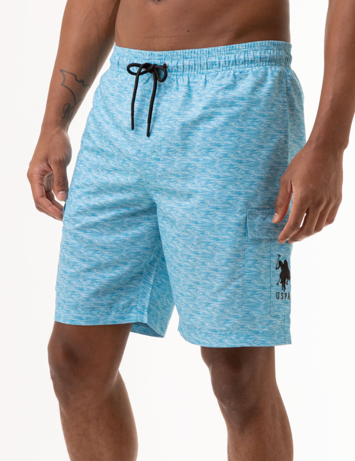 9 HEATHER CARGO SWIM TRUNKS U.S. POLO ASSN.