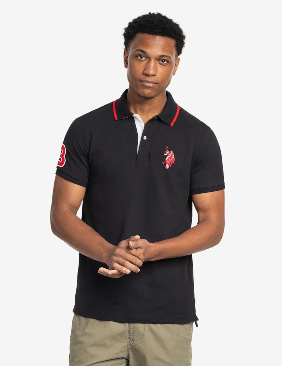 Мужская Поло рубашка U.S. POLO ASSN. Slim Fit Big Logo Multi-Tonal U.S. POLO ASSN.