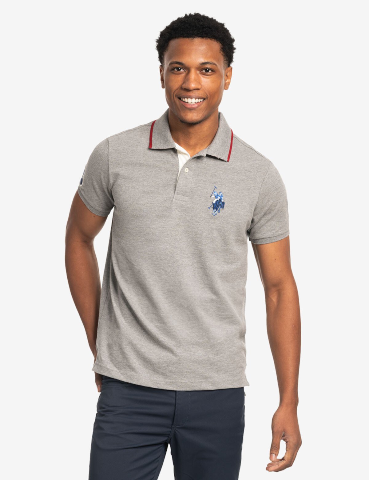 Мужская Поло рубашка U.S. POLO ASSN. Slim Fit Big Logo Multi-Tonal U.S. POLO ASSN.