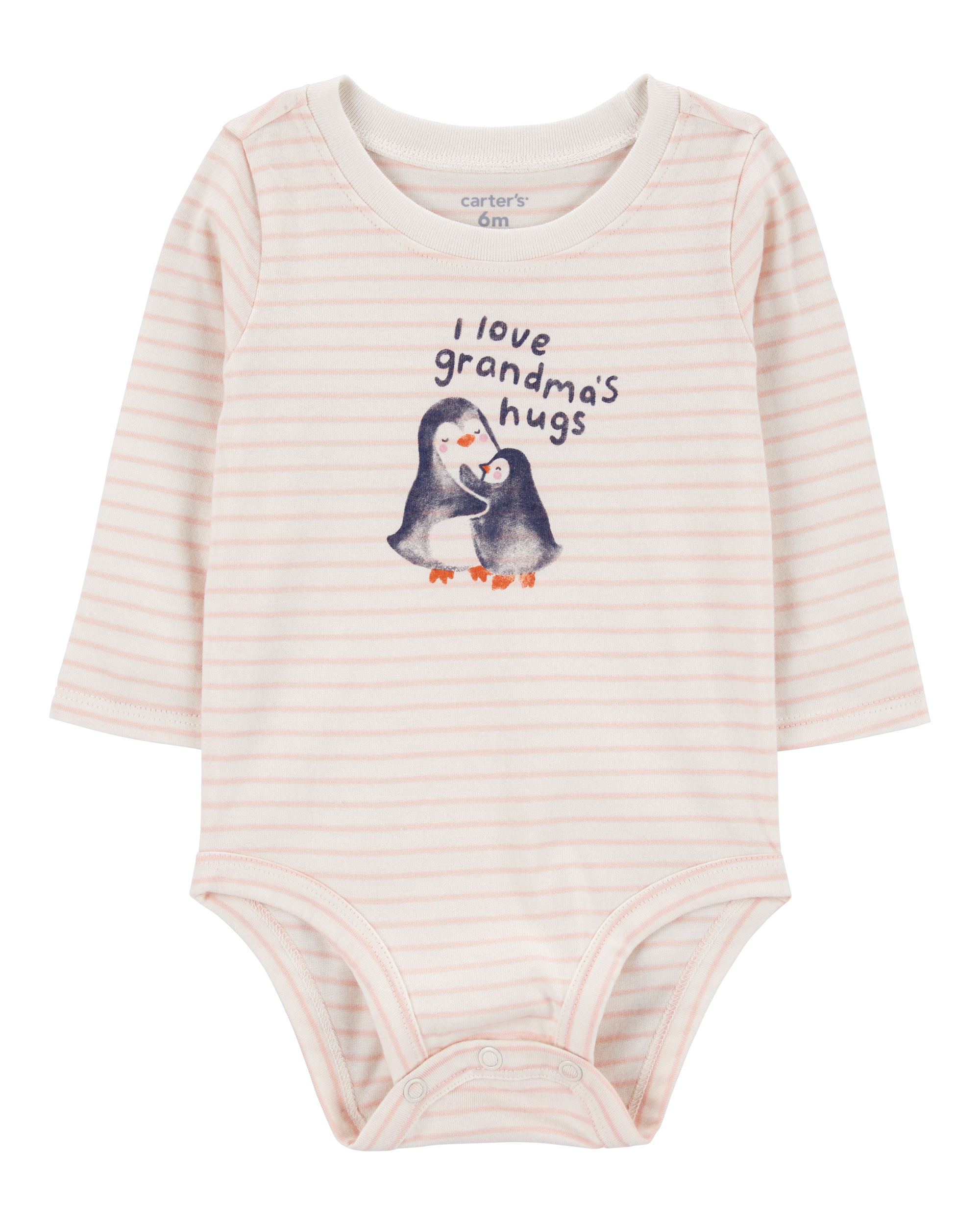 Детские Боди Carter's Baby Penguin Grandma's Hugs Long-Sleeve Carter's