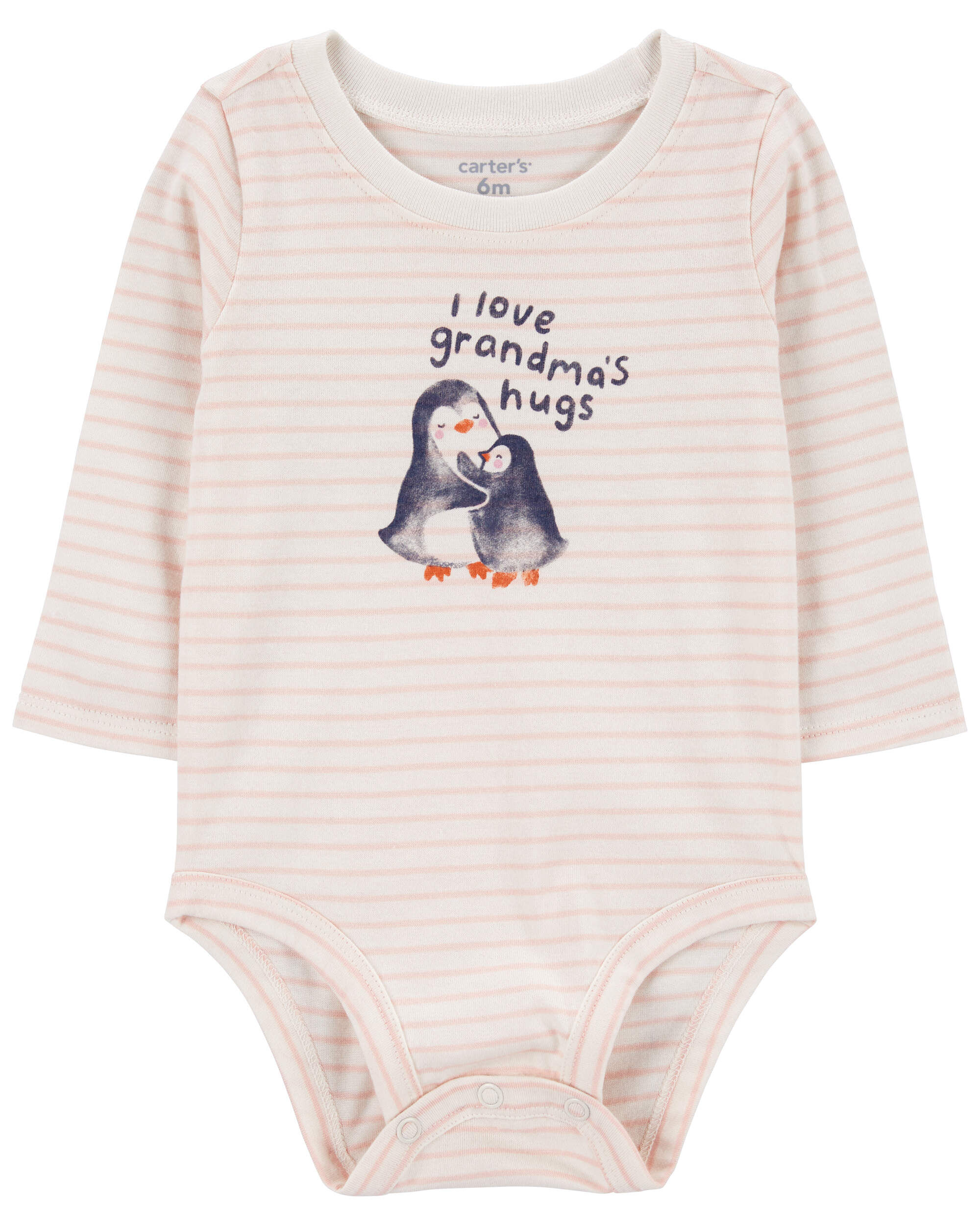 Детские Боди Carter's Baby Penguin Grandma's Hugs Long-Sleeve Carter's