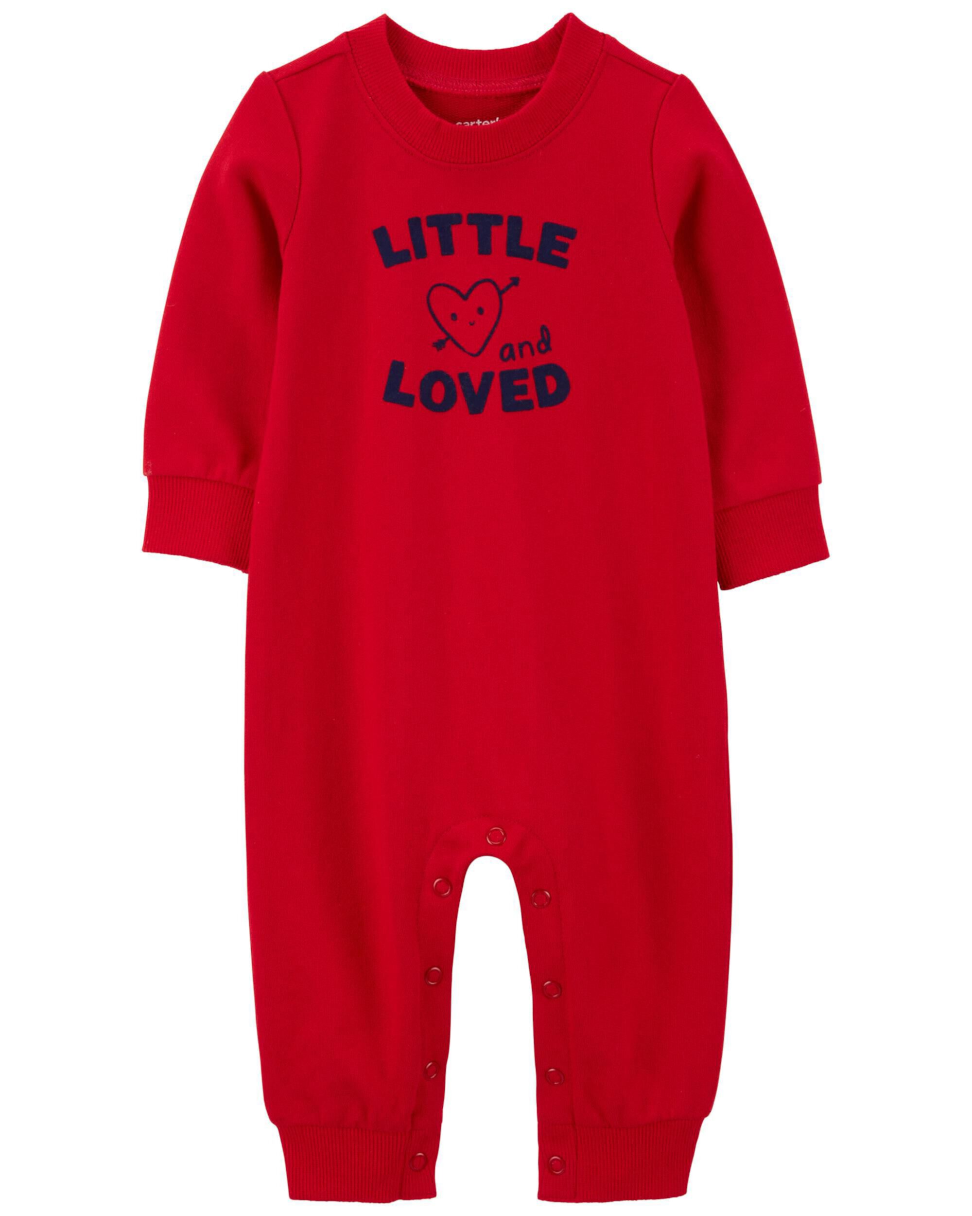 Детский Ромпер Carter's Baby Heart French Terry Long-Sleeve - Красный Carter's