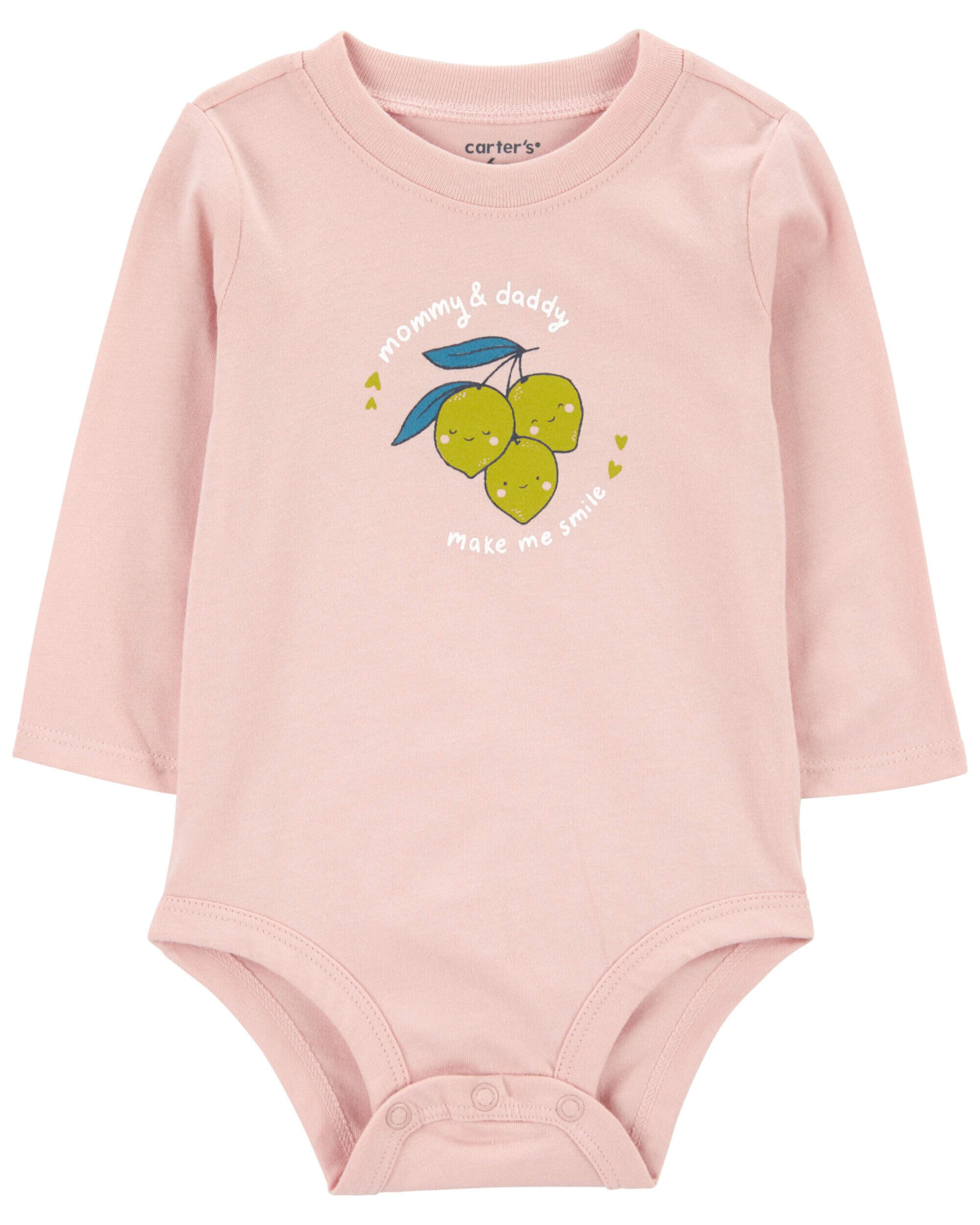 Детские Боди Carter's Baby Lemons Mommy & Daddy Long-Sleeve Carter's