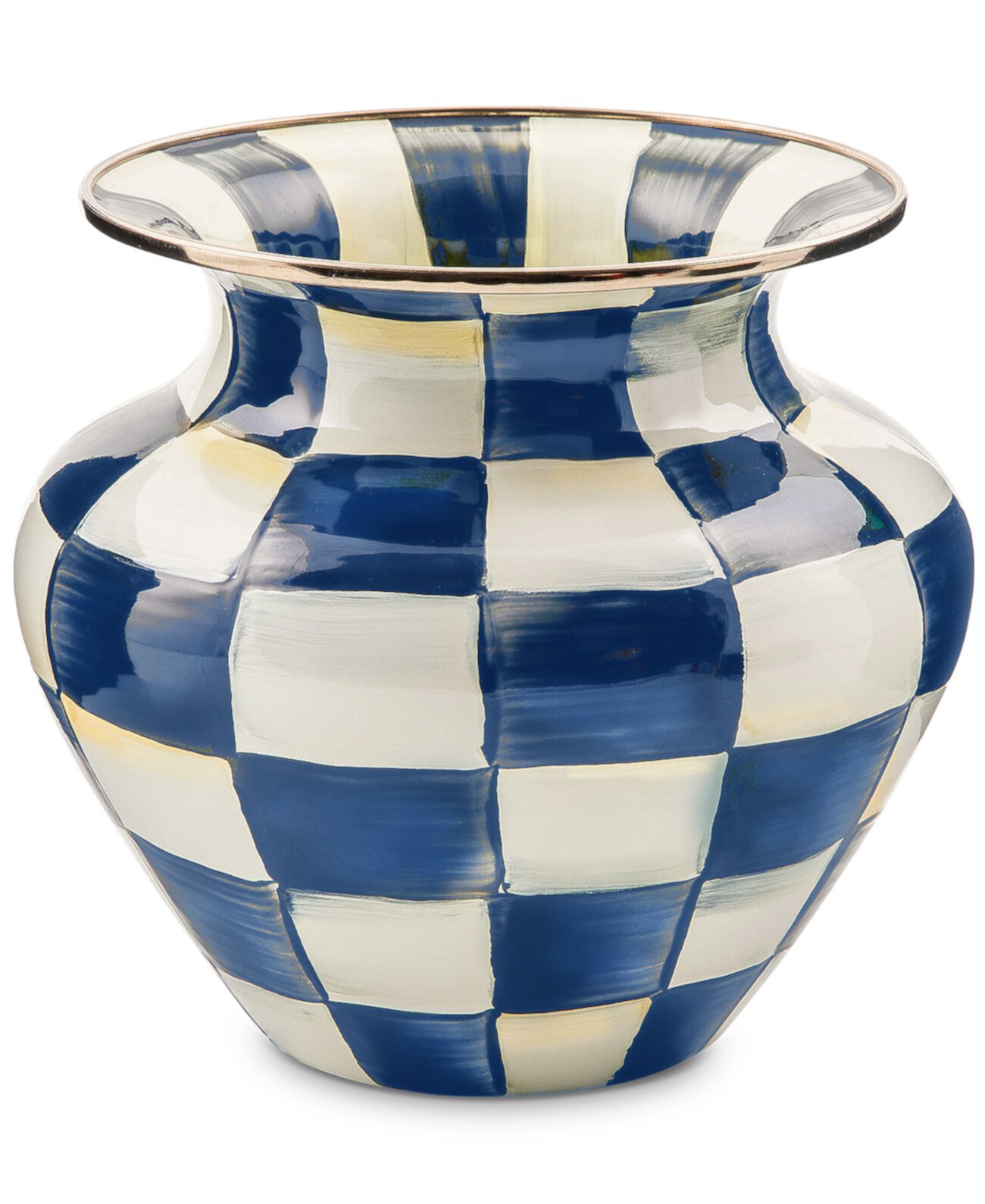 Mackenzie- Childs Royal Check Enamel Large Vase MacKenzie-Childs