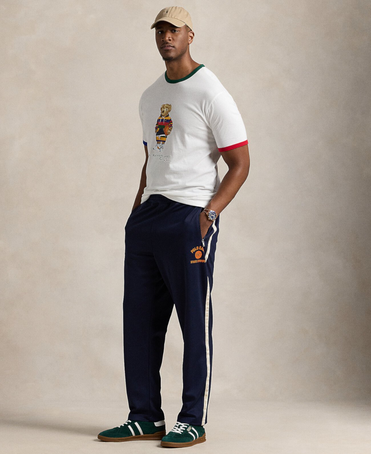 Мужские Джоггеры Polo Ralph Lauren Print Double-Knit Polo Ralph Lauren