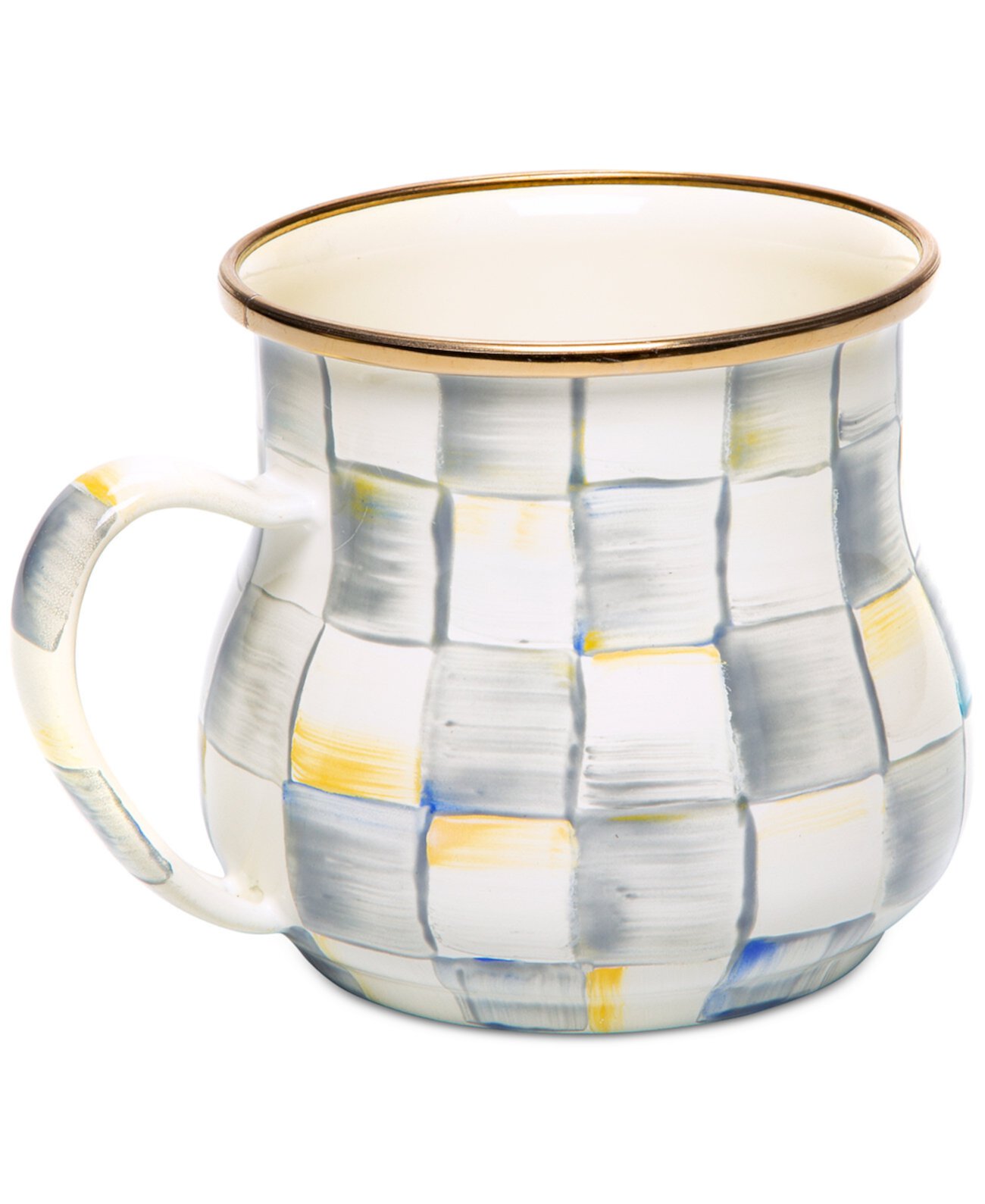 Sterling Check Mug MacKenzie-Childs