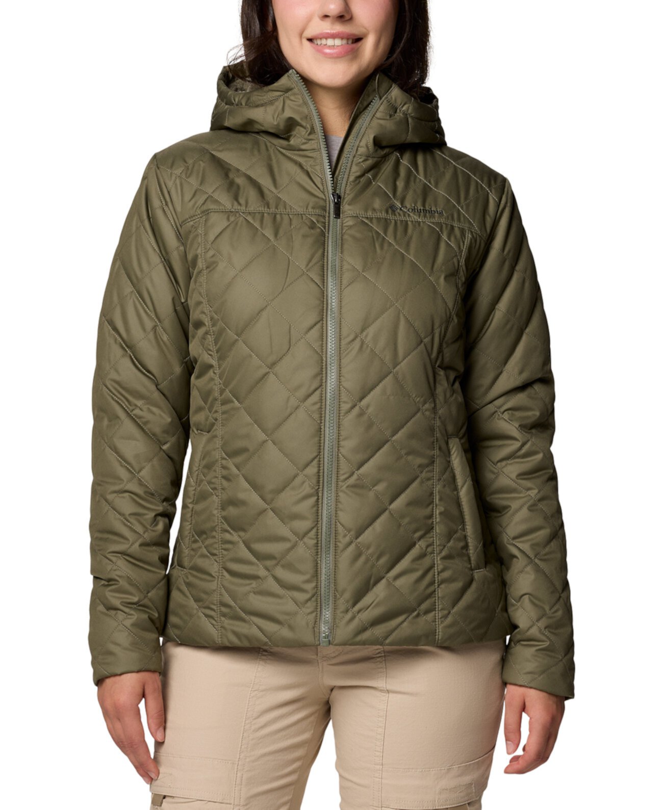 Women's Copper Crest II Quilted Hooded Jacket Columbia