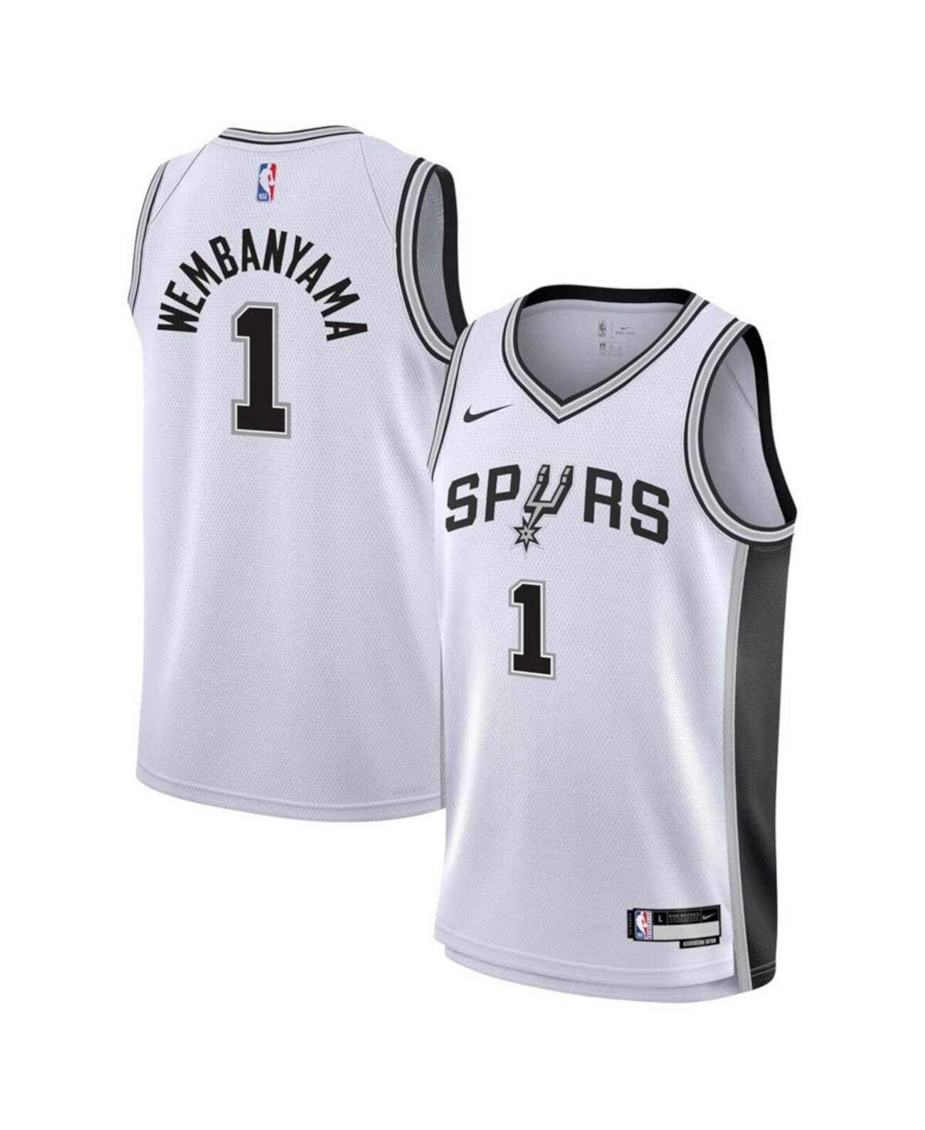 Детское Джерси Nike Victor Wembanyama Белое San Antonio Spurs - Ассошиэйшн Эдишн Nike