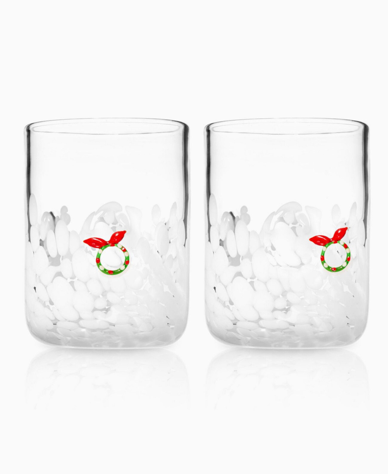 Wreath Double Old Fashioned Glasses, Set of 2 Godinger