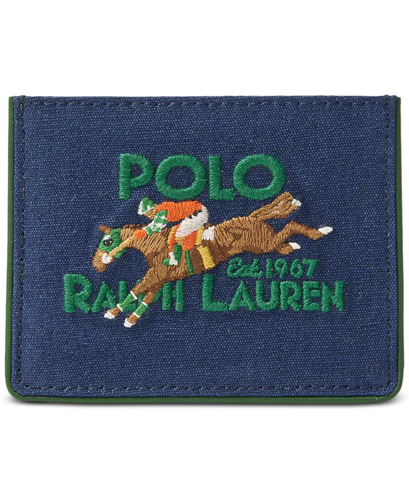 Кардхолдер Polo Ralph Lauren Мужской из канваса и кожи Polo Ralph Lauren