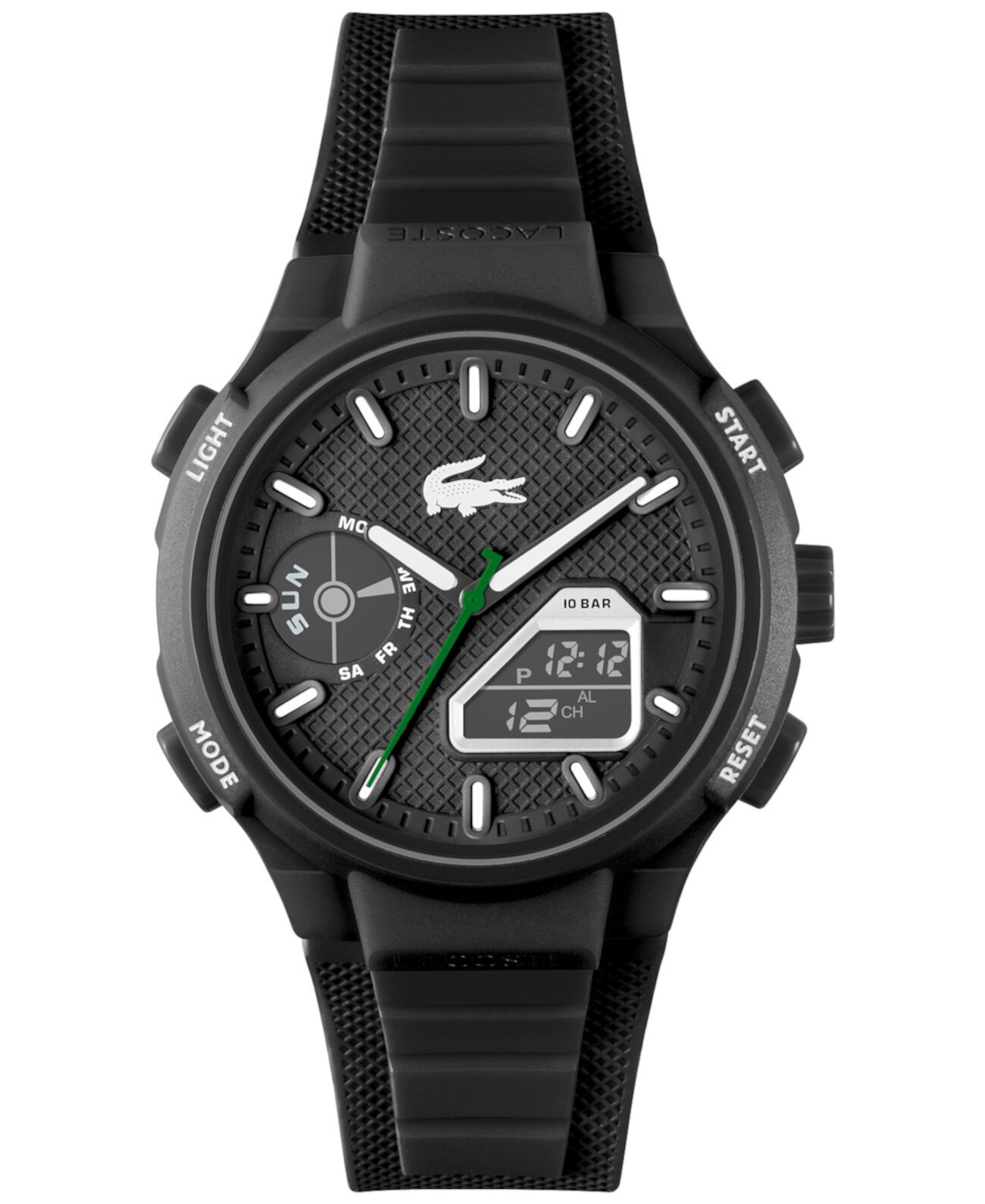 Смарт часы Lacoste LC33 с черным силиконовым ремешком, 43.75мм Lacoste