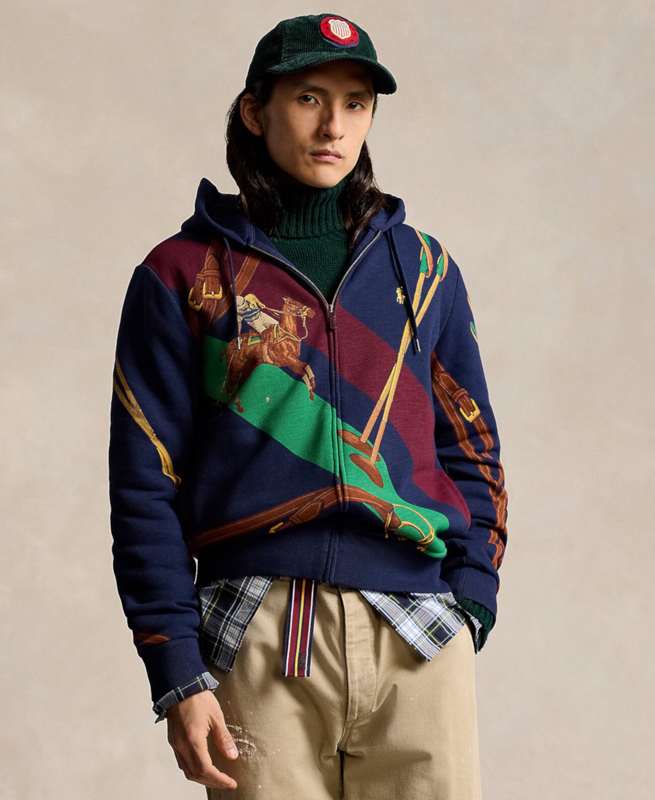 Мужская Толстовка Polo Ralph Lauren Equestrian Fleece Full-Zip Polo Ralph Lauren