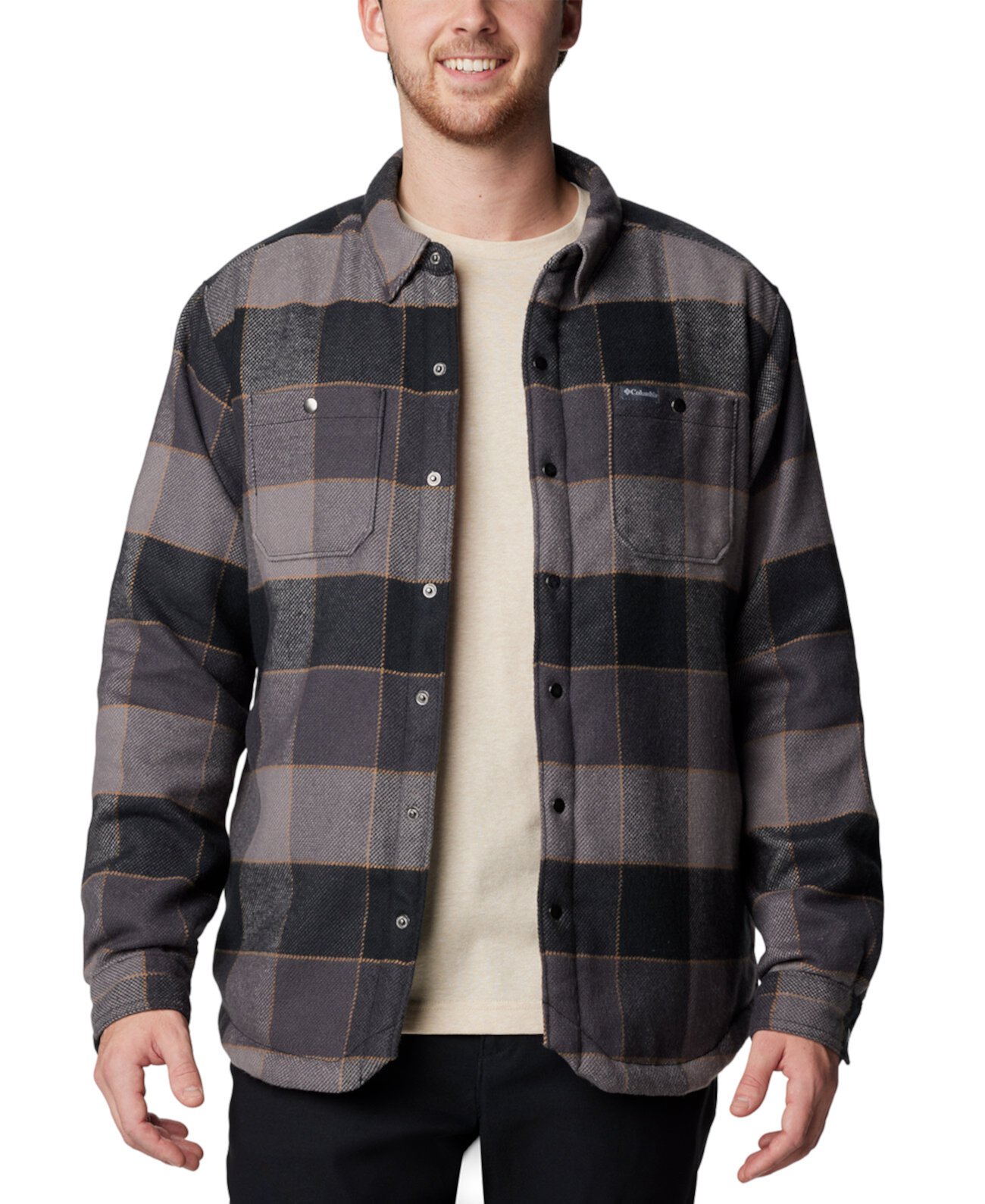 Мужская Флисовая кофта Columbia Windward II Snap-Front Plaid Columbia