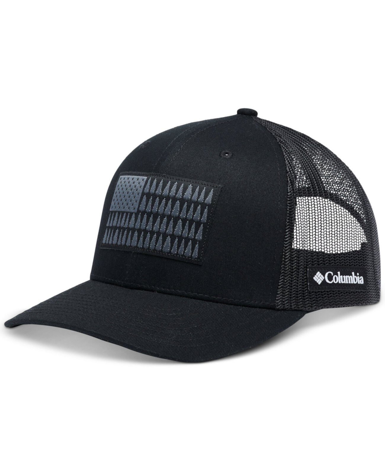 Men's Tree Flag Mesh Snapback Hat Columbia