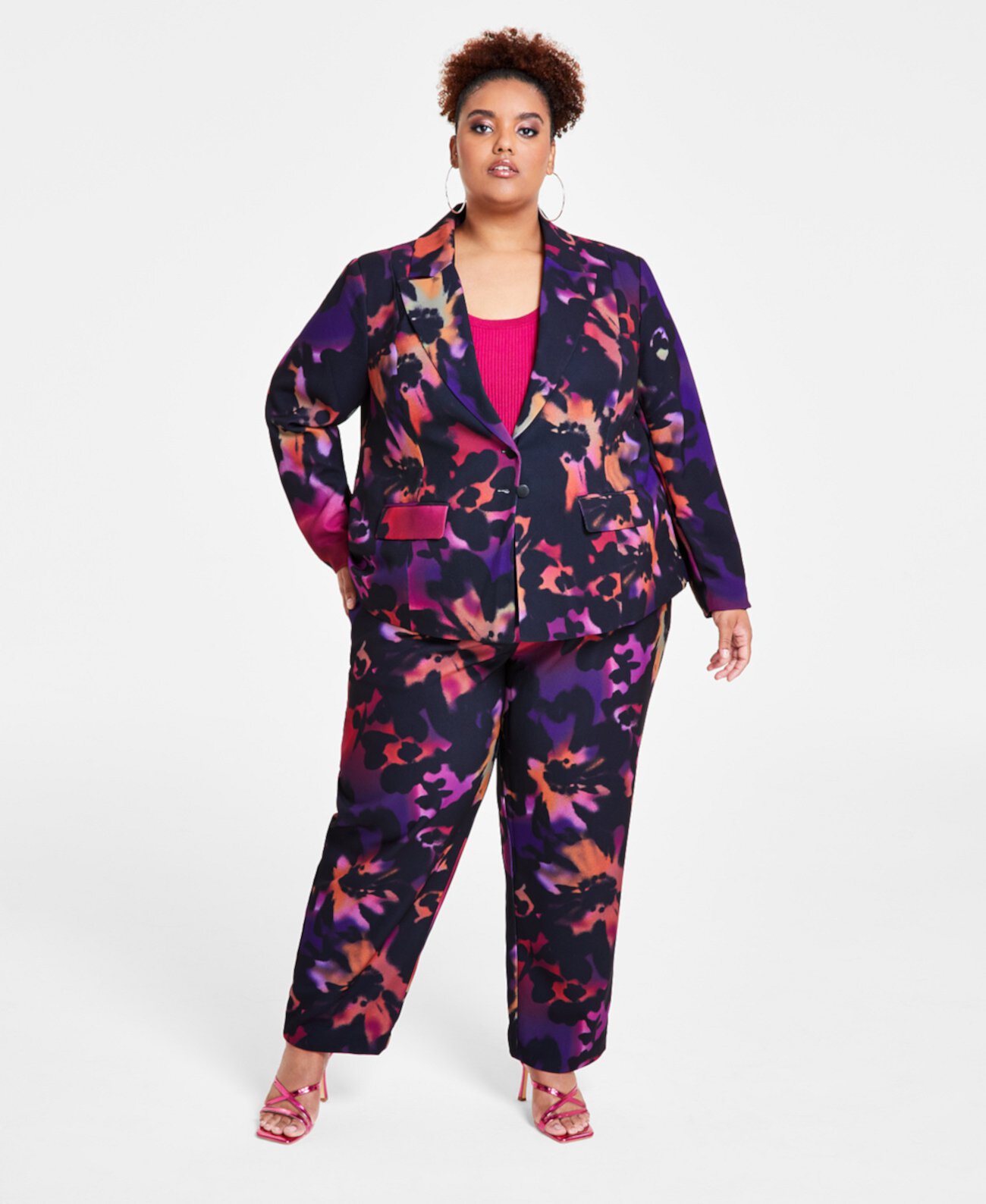 Женский Блейзер Nina Parker Trendy Plus Size Printed Nina Parker