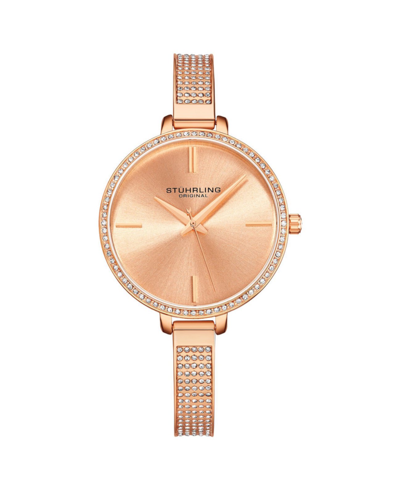 Смарт часы Stuhrling Women's Rose Gold Mesh Stainless Steel Bracelet, 36mm Stuhrling