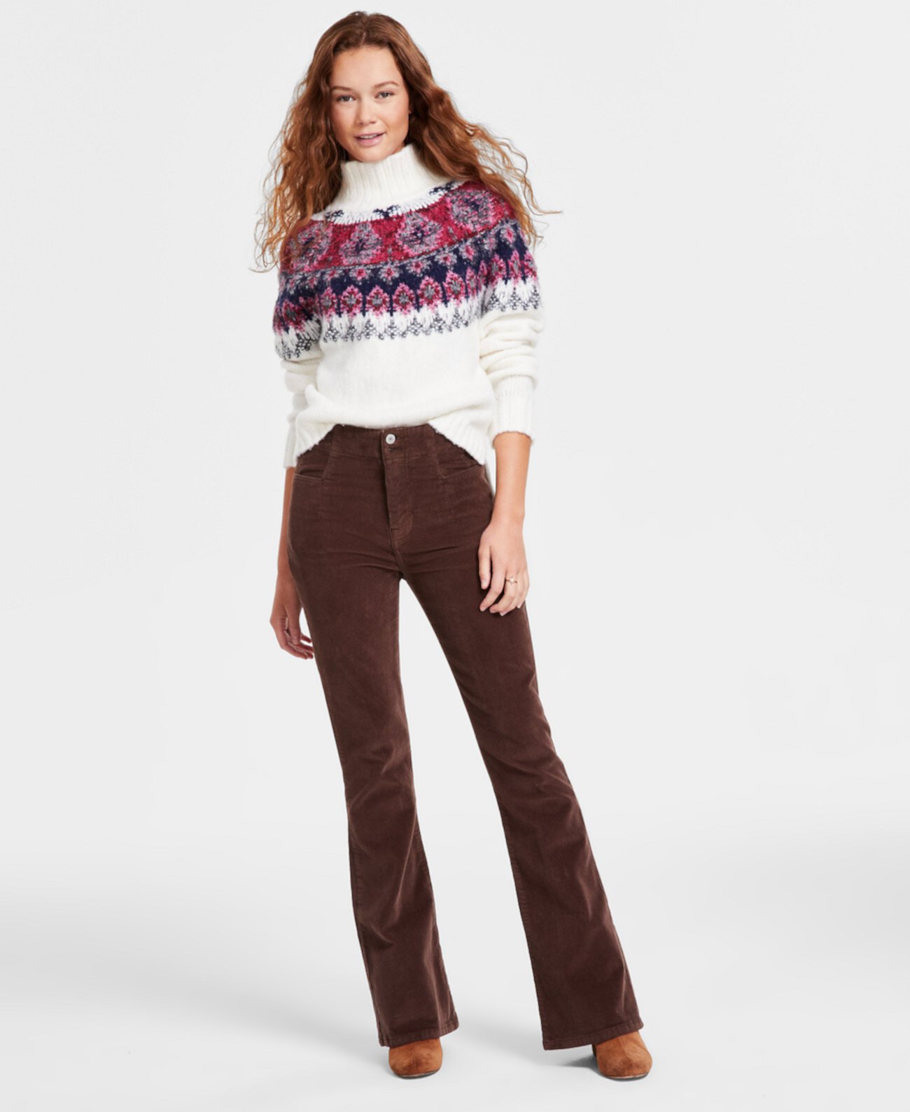 Women's Stevie High-Rise Corduroy Flare Pants Lucky Brand