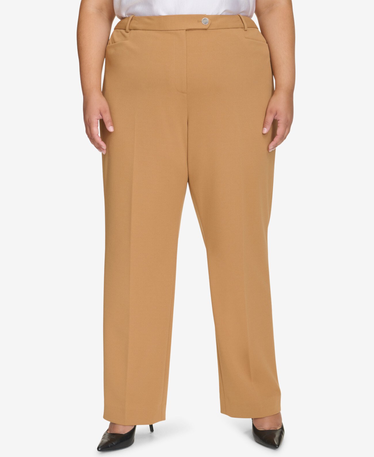 Женские Повседневные брюки Calvin Klein Plus Size High Rise Straight Leg Calvin Klein