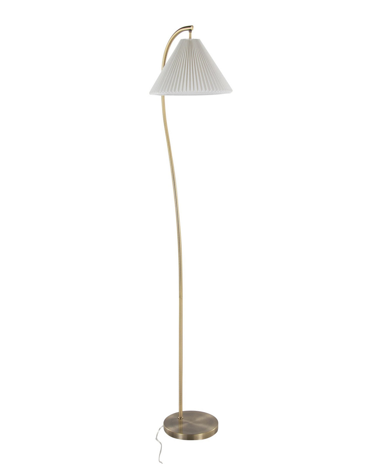 65" Metal Cassis Glam Art Deco Floor Lamp Lumisource