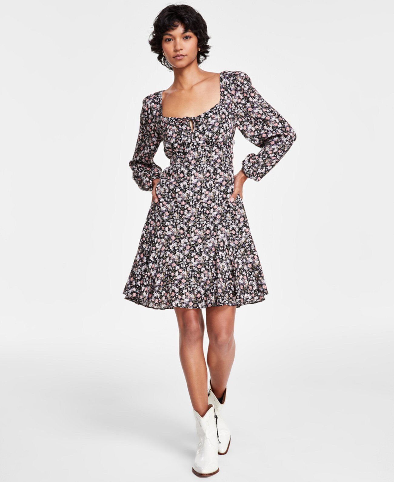 Женское Платье Lucky Brand Flirty Flouncey Floral-Print Lucky Brand