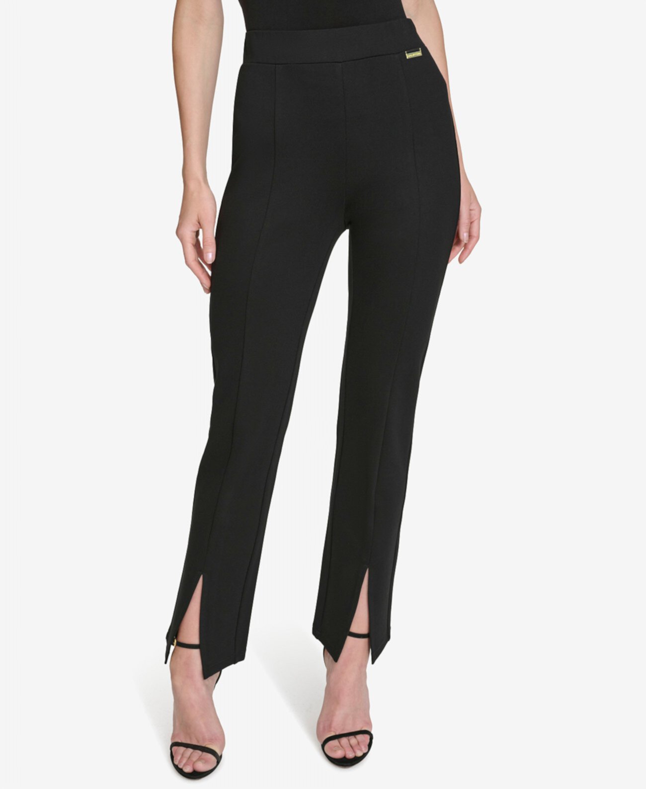 Женские Укороченные брюки Halston Slim с разрезами Halston