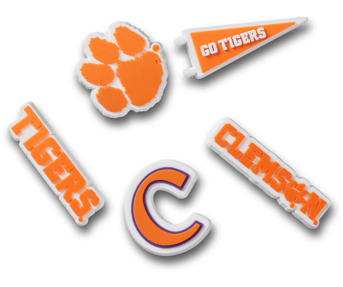 u Джиббитсы для кроксов Crocs Clemson Univ 5 Pack Crocs