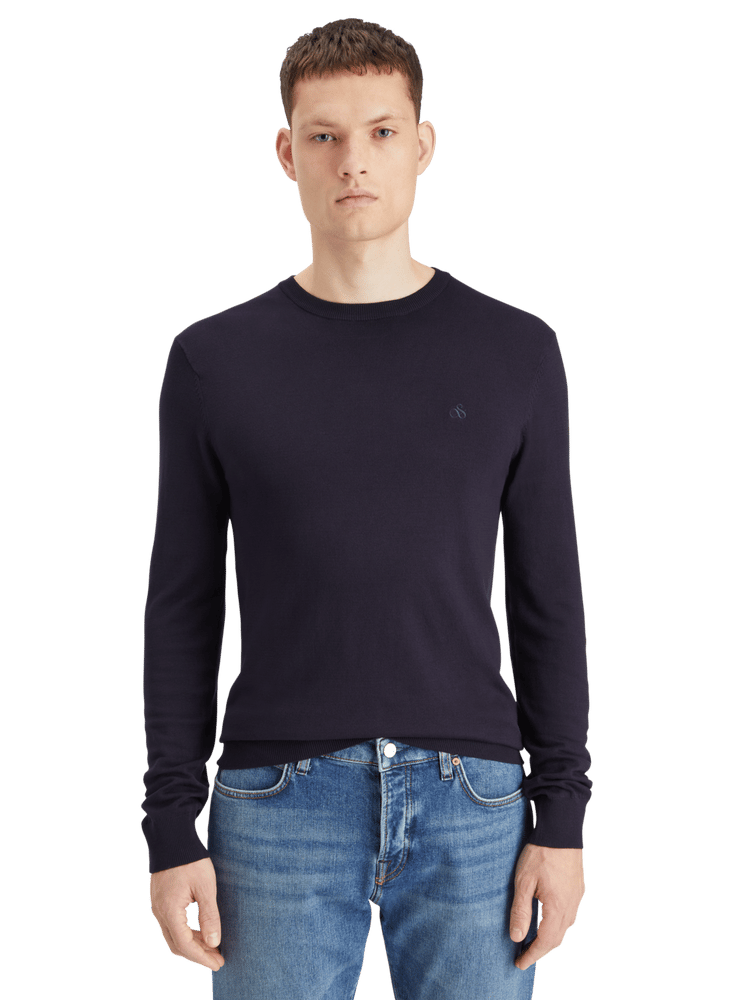 Мужской Пуловер Scotch & Soda Essentials — Viscose Pullover Crewneck Scotch & Soda