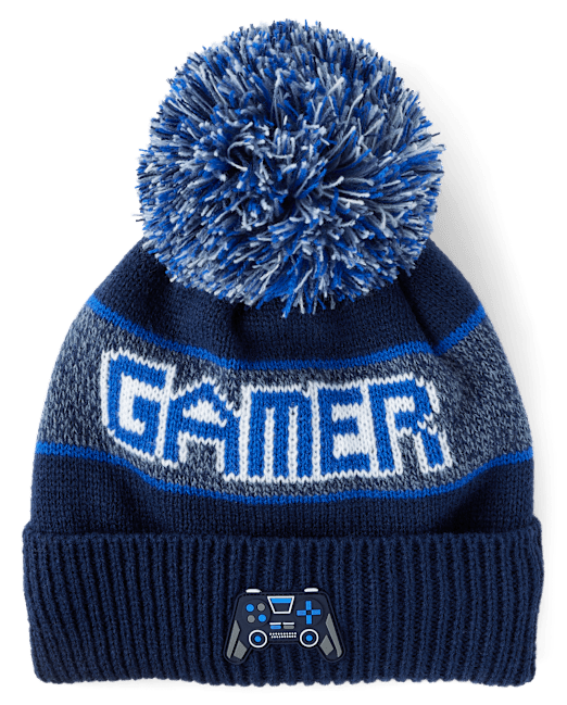 Boys Gamer Pom Pom Beanie The Children`s Place