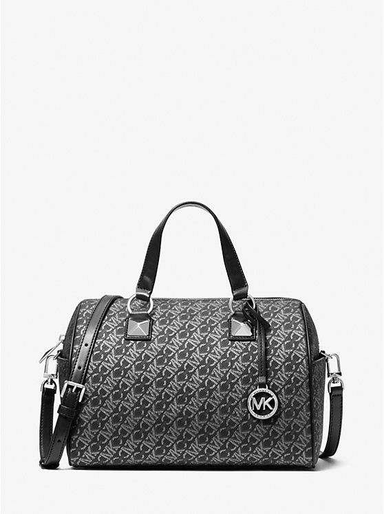 Сумка сэтчел Michael Kors Grayson Medium Metallic Empire Monogram Michael Kors