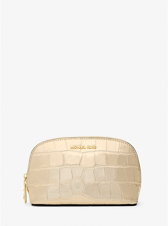 Несессер Michael Kors Empire Small Metallic Crocodile Embossed Leather Travel Pouch Michael Kors