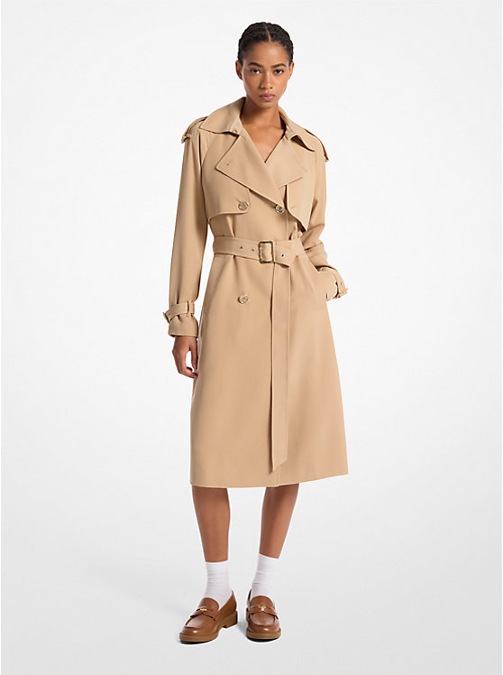 Женский тренч Michael Kors Draped Woven Trench Coat Michael Kors