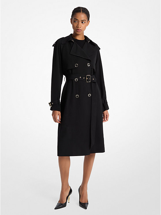 Женский тренч Michael Kors Draped Woven Trench Coat Michael Kors