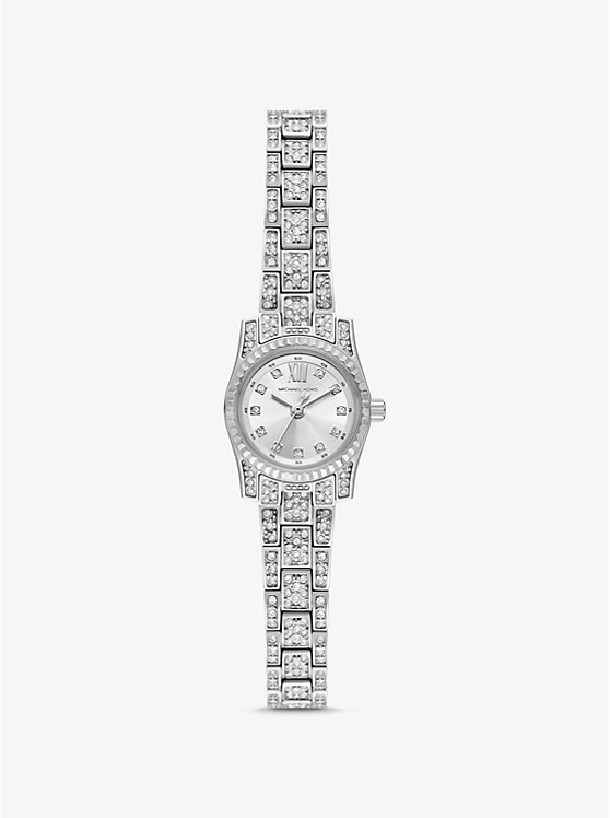 Механические часы Michael Kors Mini Lexington Pavé Silver-Tone Michael Kors