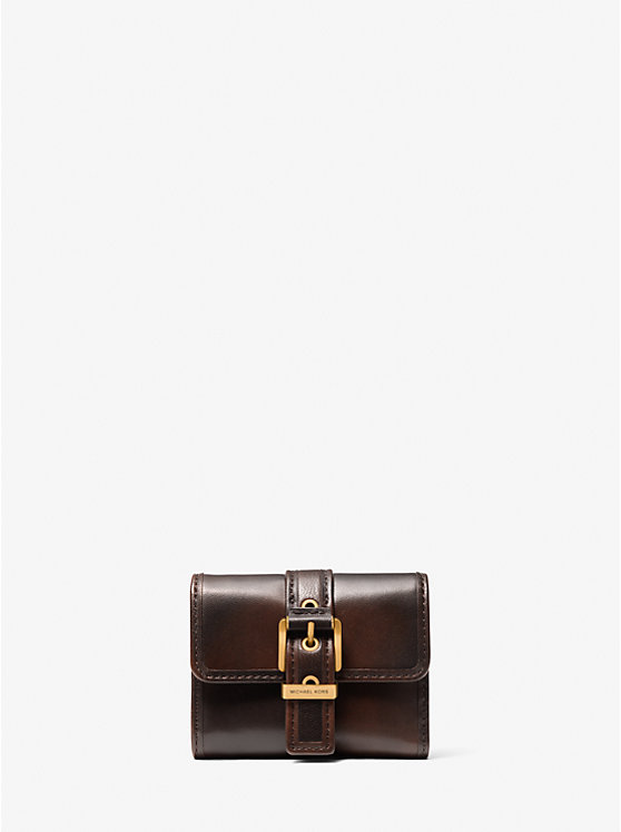 Бумажник Michael Kors Colby Small Burnished Leather Tri-Fold Michael Kors