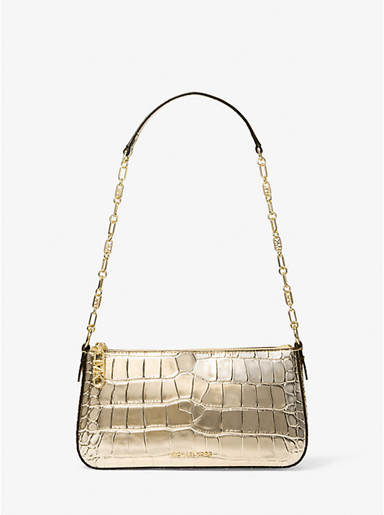 Кошелек Michael Kors Empire Medium Metallic Crocodile Embossed Leather Chain-Link Michael Kors