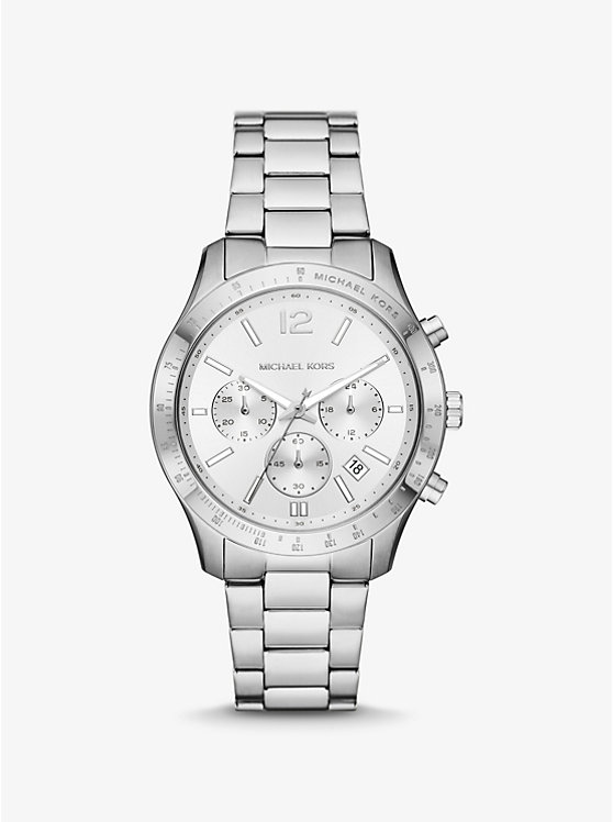 Механические часы Michael Kors Oversized Berkley Silver-Tone Michael Kors